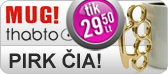 THABTO Knuckle Duster MUG. Puodukas-kastetas! Pirk �ia!